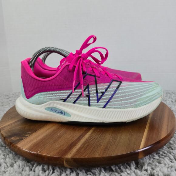 New Balance FuelCell Rebel v2 Pale Blue Pink Athletic Running Shoe Womens 8.5 B - Picture 3 of 14